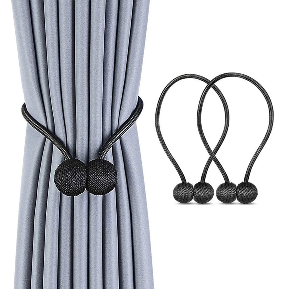 Magnetic Curtain Tiebacks for Window Decoration – Smart Home Organizer