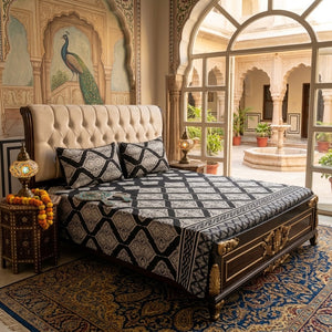 3D Crystal Cotton 3-piece Bedsheet Set AY0010060