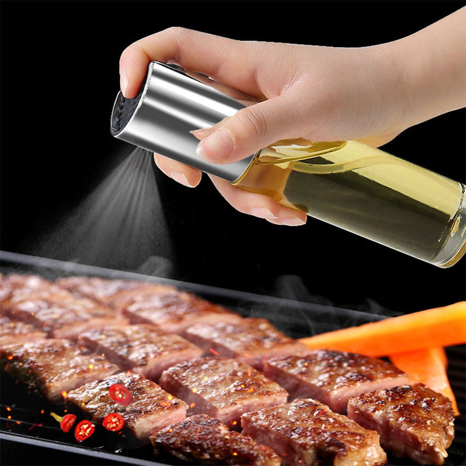 Stainless Steel Olive Oil Vinegar Sprayer Oil Spray Bottle Dispenser