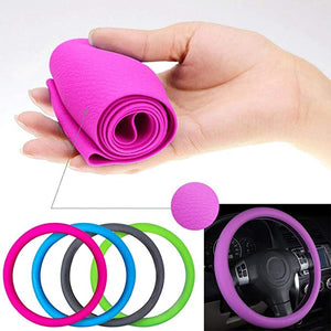 Soft Silicone Car Steering Wheel Cover Non-Slip Car Decoration