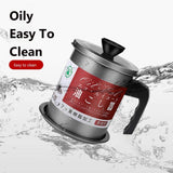 Stainless Steel Oil Filter Storage Pot Kitchen Oil Strainer