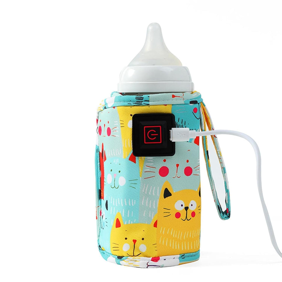 Portable USB Baby Bottle Warmer Travel Feeding Sleeve