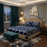 3D Crystal Cotton 3-piece Bedsheet Set - Home Accessory Designed For Bedroom (AY0010053)