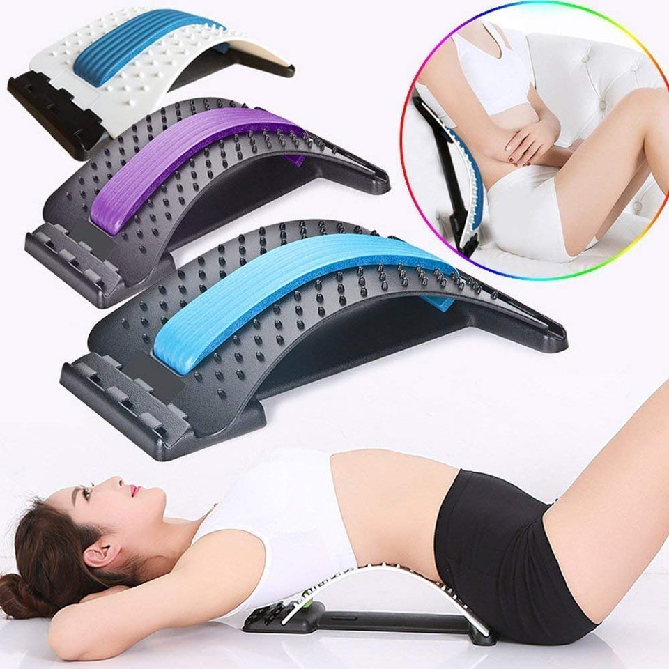 Magic Back Stretcher Lower Lumbar Massage Support Spine Pain Relief