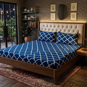 3D Crystal Cotton 3-piece Bedsheet Set AY0010059
