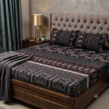 3D Crystal Cotton 3-piece Bedsheet Set AY0010064