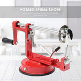 Manual Red Machine Vegetable Spiraliz Stainless Steel Twisted Potato