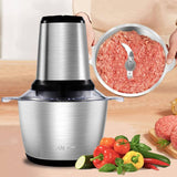 3-Liter Electric Food Chopper & Meat Grinder Kitchen Processor