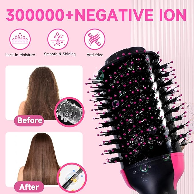 3-in-1 Hot Air Styling Brush Dry, Smooth & Volumize