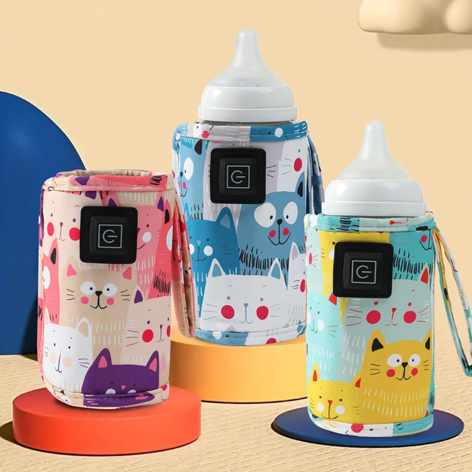 Portable USB Baby Bottle Warmer Travel Feeding Sleeve