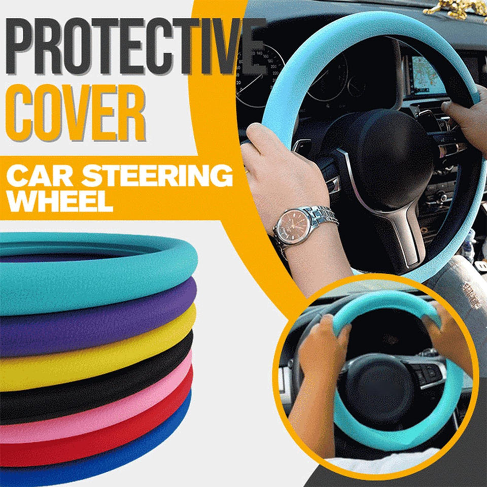 Soft Silicone Car Steering Wheel Cover Non-Slip Car Decoration