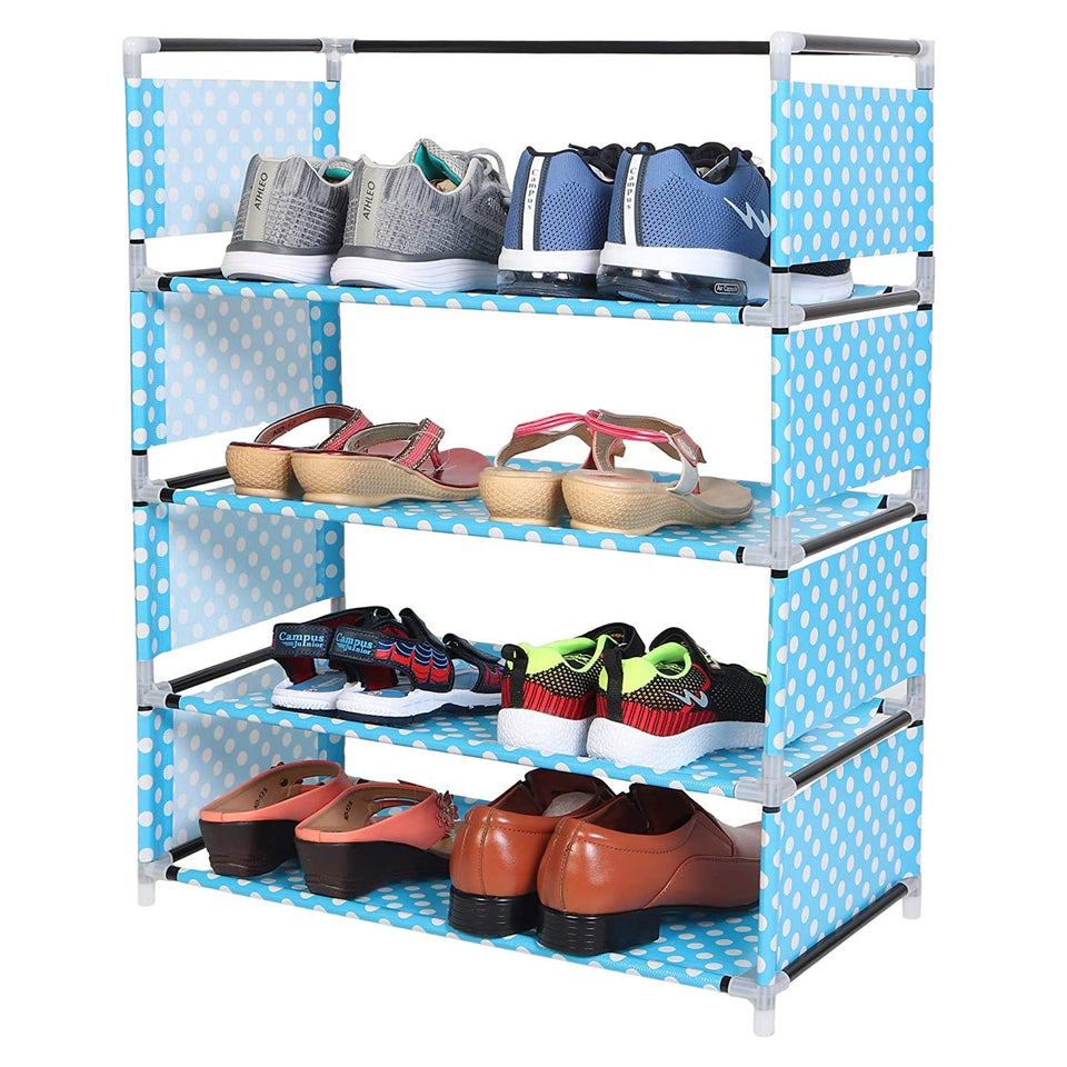 5 Layers Multifunctional Shoes Rack-Simple Dust Proof Assembly Fabric