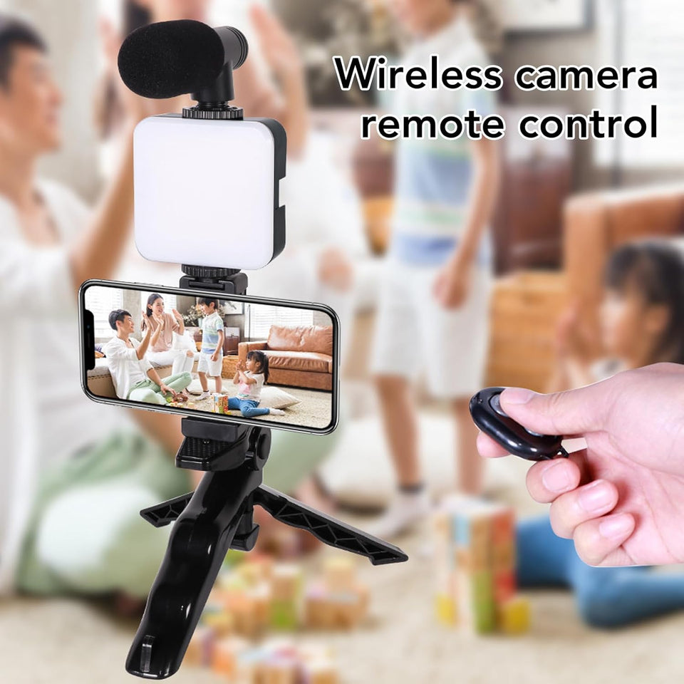 Vlog Pro Smartphone Kit Compact Mobile Video Recording Set