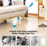Rechargeable Spin Scrubber Long Handle Cleaning Brush