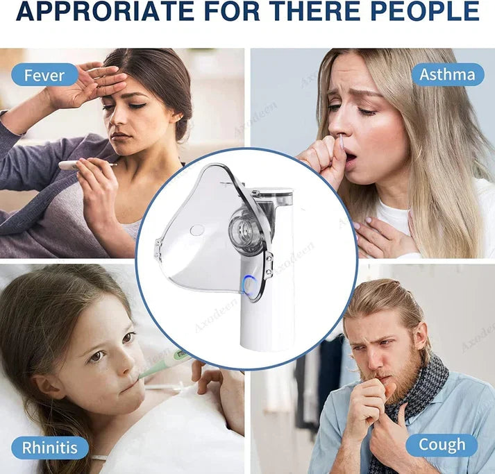 Portable Mesh Nebulizer Compact Mist Inhalation Device