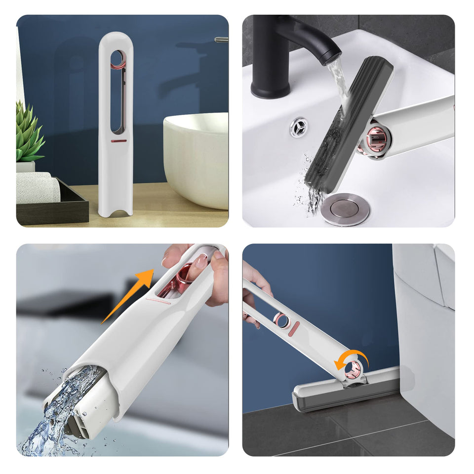 Portable Self-Squeeze Mini Mop for Floor Cleaning 180°Powerful