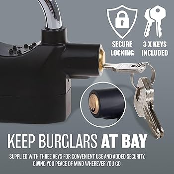 Alarm Lock Padlock Anti-Theft Security System Door Safety Lock