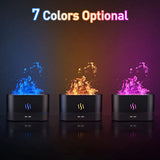 RGB Flame Humidifier & Aroma Diffuser Ambient Mist Lamp