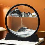 Moving Sand Art Pictures 3-d, Quicksand Painting Ornaments, Round