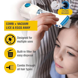Electric Lice Removal Comb Fine-Tooth Scalp Care Tool