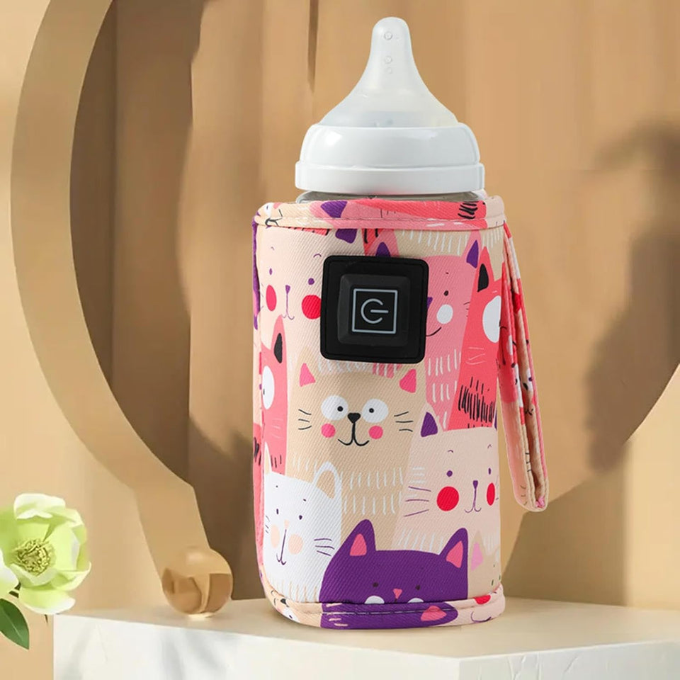 Portable USB Baby Bottle Warmer Travel Feeding Sleeve