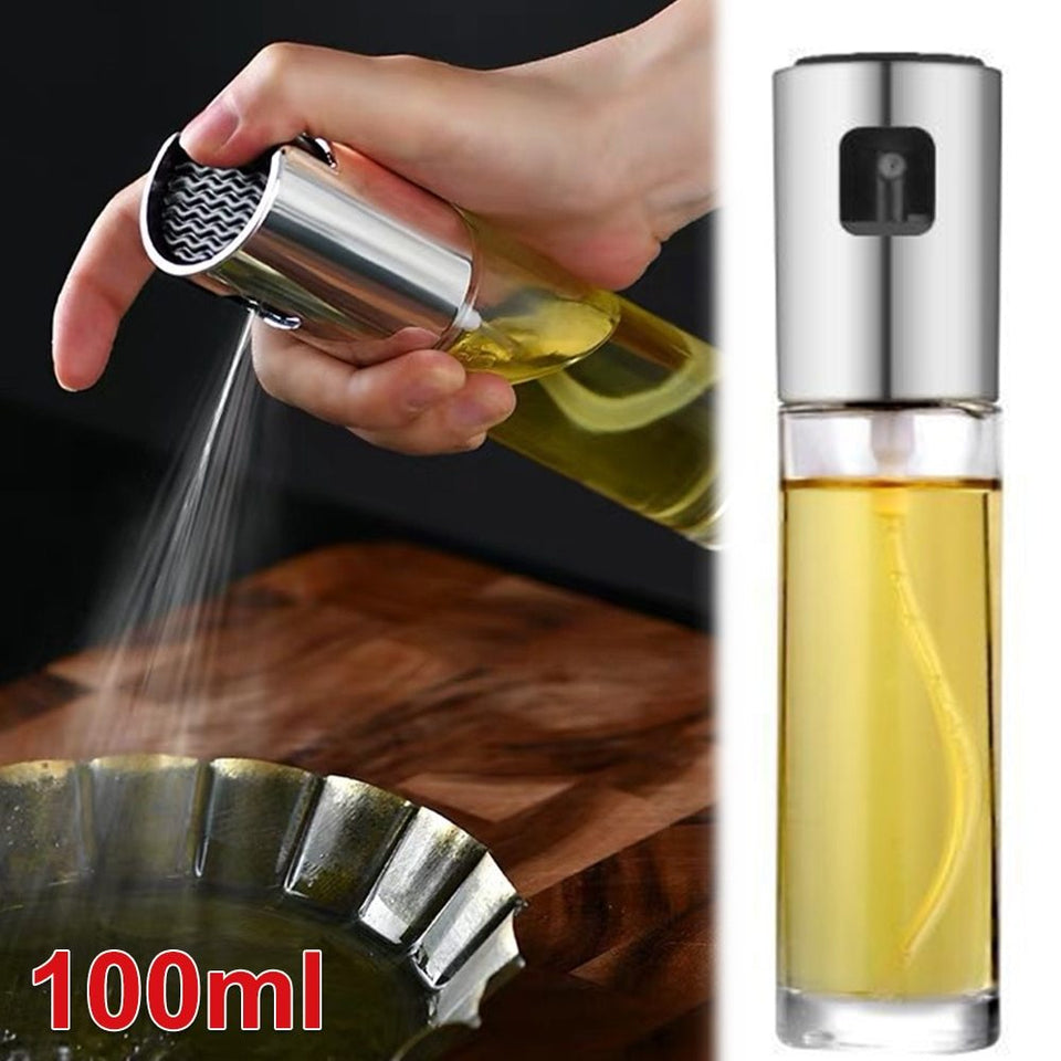 Stainless Steel Olive Oil Vinegar Sprayer Oil Spray Bottle Dispenser