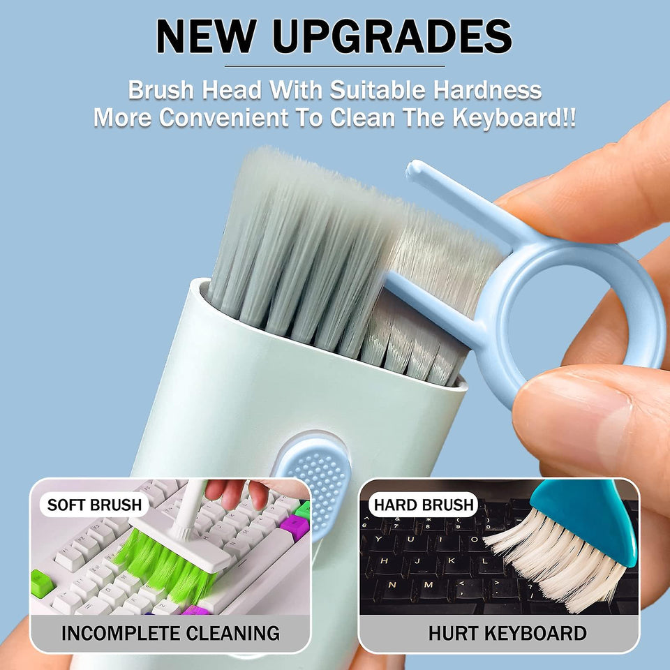 7-in-1 Computer Keyboard Cleaner Brush Kit Earphone Cleaning Pen For