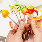 Fruit Fork Food Picks Cartoon Plastic Fruit Dessert Fork