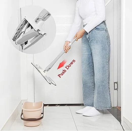 X-Type Microfiber Twist Mop Self-Wringing Floor Cleaning Mop