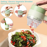 Rechargeable 4 In 1 Handheld Vegetable Cutter Chopper
