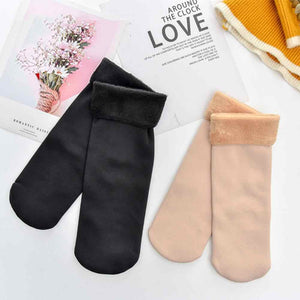 Ladies Velvet Cashmere Warm Socks For Ladies– Thick Wool – 2 Pairs