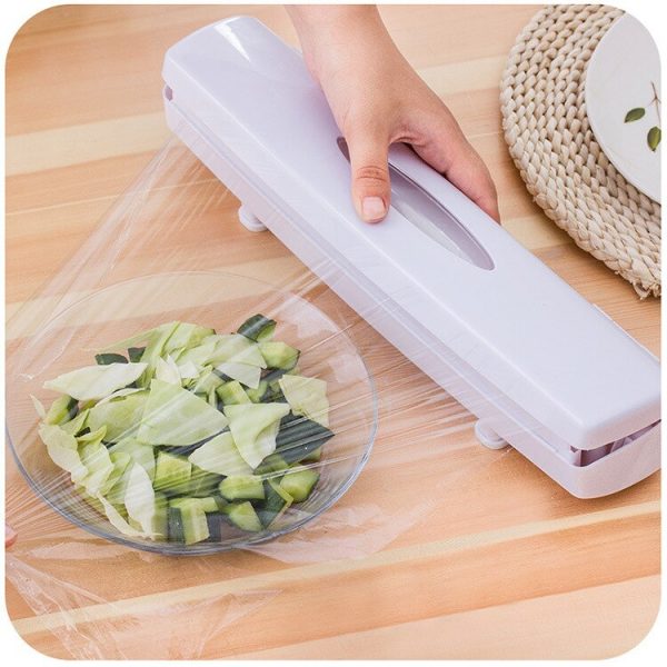 Plastic Wrap Dispenser Kitchen Tools Cling Food Wrap Cutter Dispenser