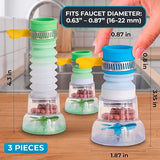 3-in-1 Kitchen Cleaning Set Hands-Free Mini Mop, Faucet Filter