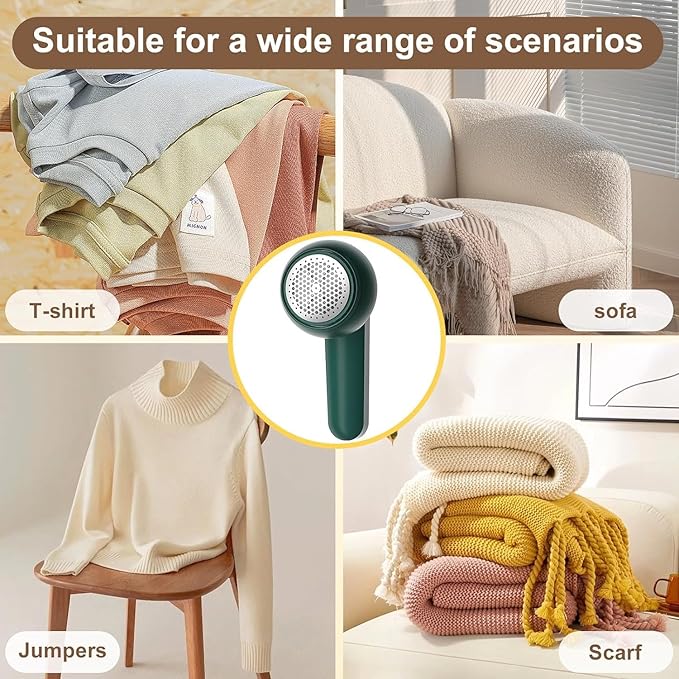 Rechargeable Fabric Shaver Lint & Fuzz Remover – Comfortable Fit