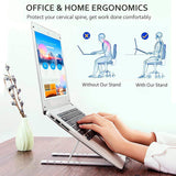 Foldable Aluminium Laptop Stand Adjustable Portable Desk Stand