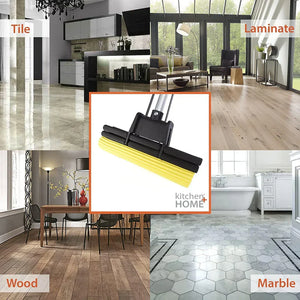 Magic PVA Sponge Mop Adjustable Squeeze Water Floor Cleaning Mop with