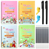 Magic Practice Copybook for Kids, Children Reusable – Pack of 4