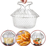 Stainless Steel Chef Basket 12 in 1 Kitchen Tool Deluxe Boiler