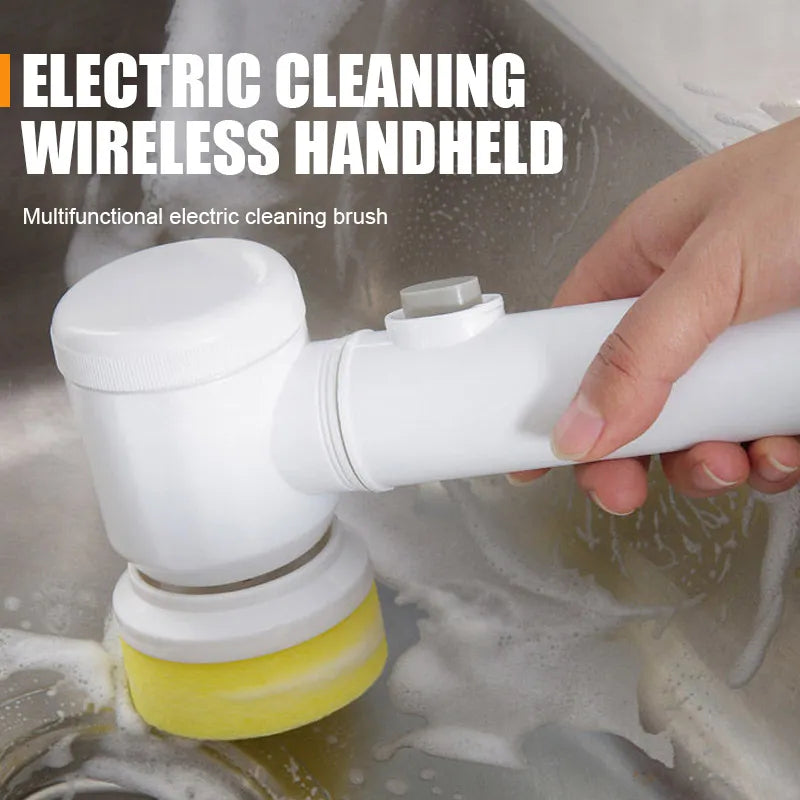 5-in-1 Electric Cleaning Brush Cordless Household Scrubber