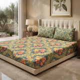 Gift Pack Cotton King Size 1 BedSheet And 2 Pillow Covers In Premium Box Packing