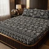 3D Crystal Cotton 3-piece Bedsheet Set