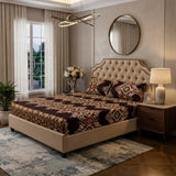 3D Crystal Cotton 3-piece Bedsheet Set - Designed For Bedroom Comfort (AY0010052)