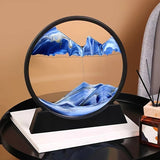 Moving Sand Art Pictures 3-d, Quicksand Painting Ornaments, Round