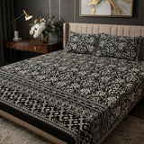 3D Crystal Cotton 3-piece Bedsheet Set