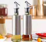 Kitchen Cooking Oil Vinegar Bottle with Dropper Best For Olive oil