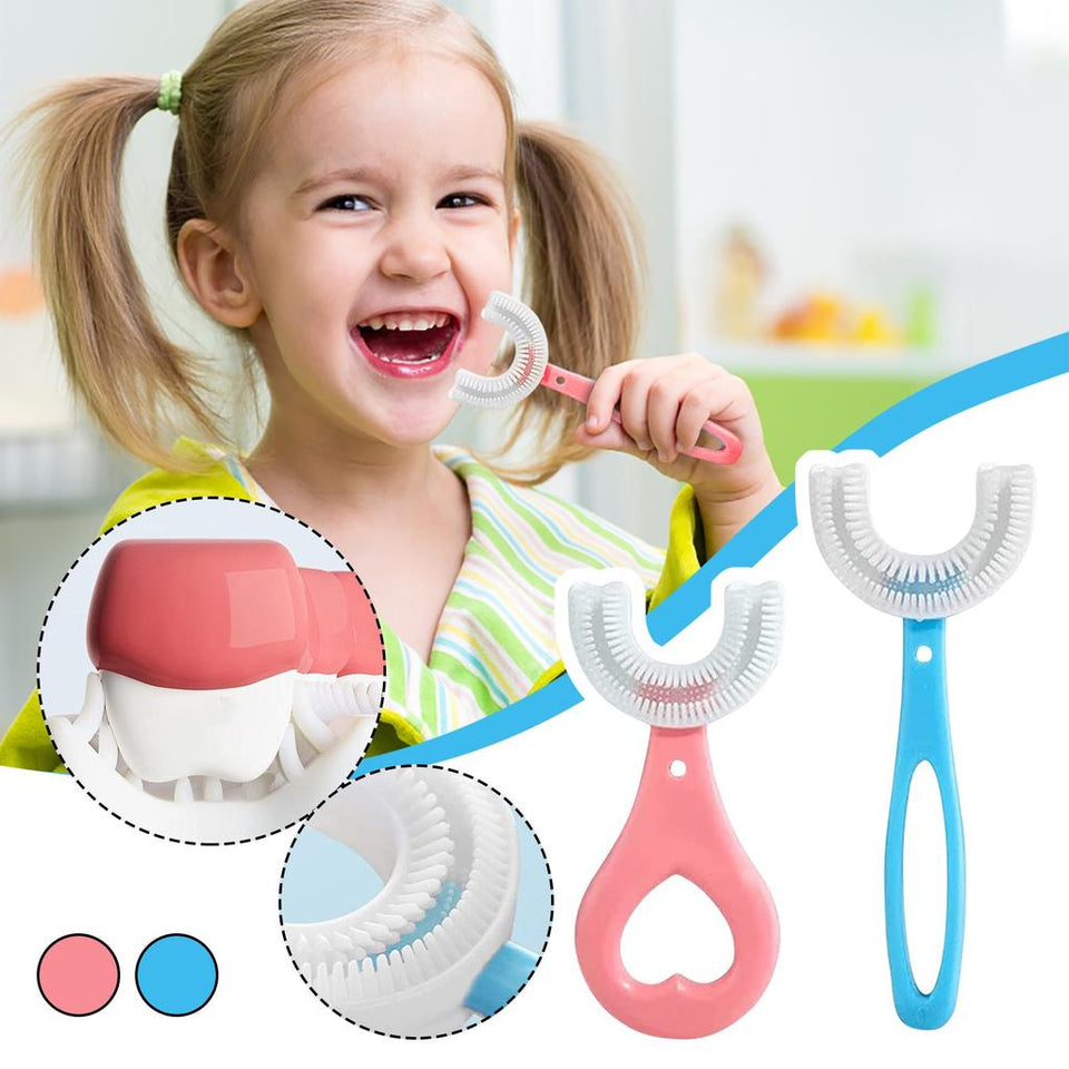 Silicone U-Shape Baby Toothbrush & Gum Protector – Pack of 2