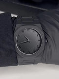 Black Arabic-Style Dial Watch Everyday Timepiece