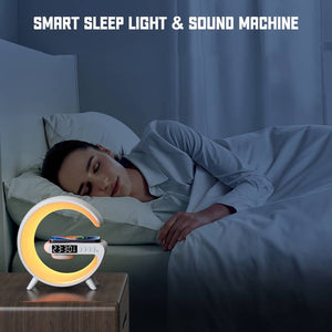 Multifunctional Lamp With Bluetooth Speaker Wireless Charger Sunrise
