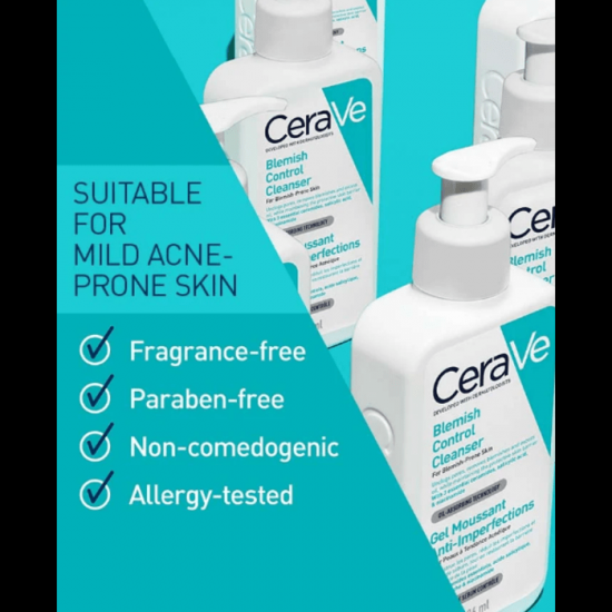 CeraVe Blemish Control Cleanser 236ml – Gentle Daily Care