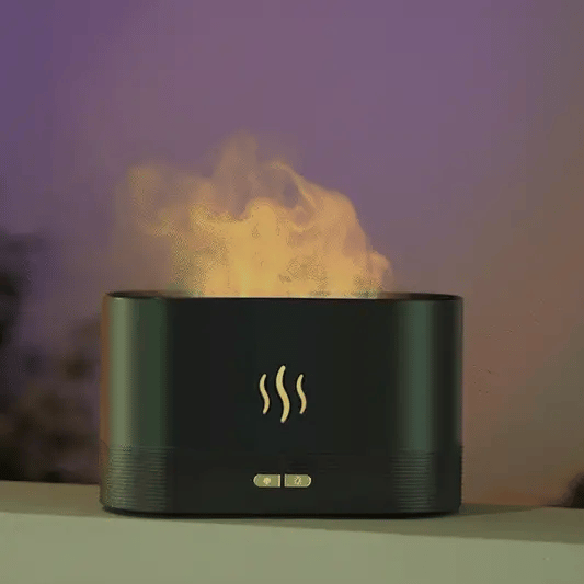 RGB Flame Humidifier & Aroma Diffuser Ambient Mist Lamp